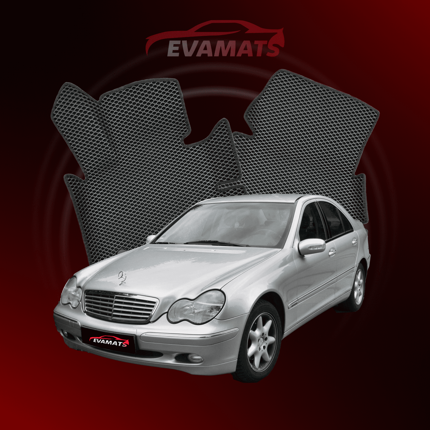 Коврики EVAMATS для Mercedes-Benz C-class 2-го поколения (W203) 2000–2007 гг. СЕДАН