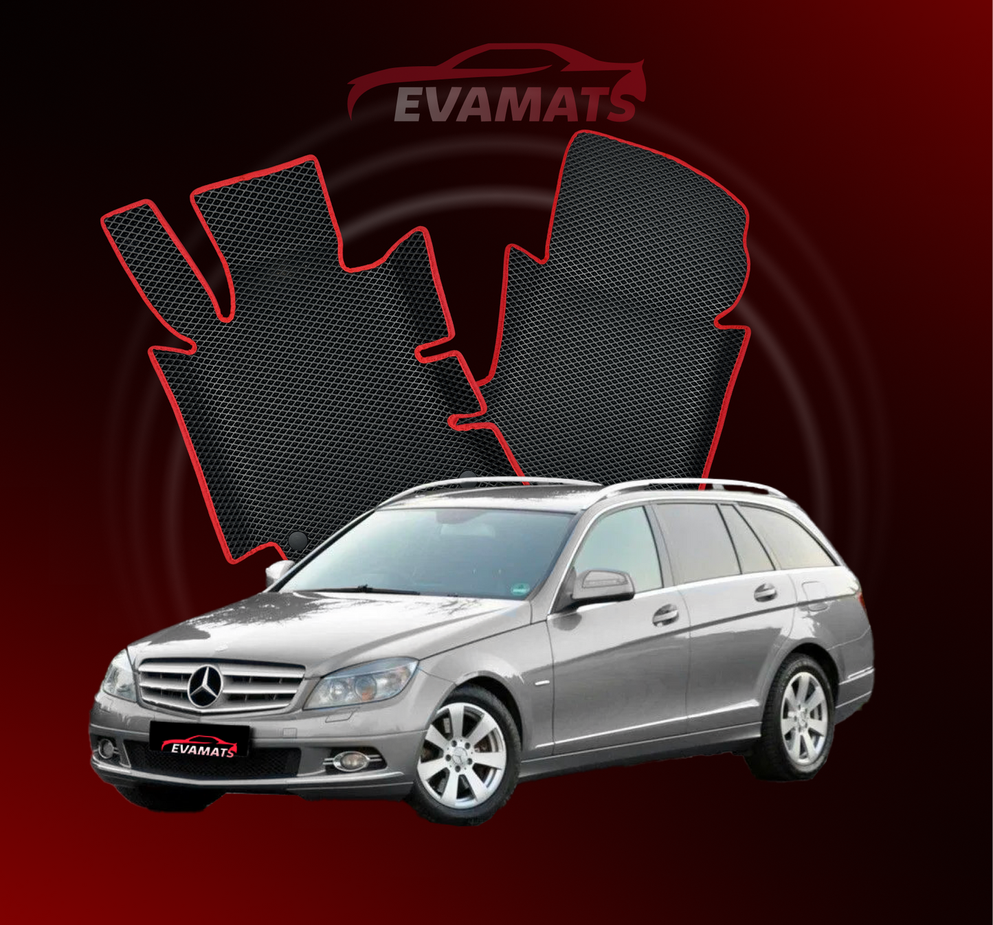 Автоковрики EVAMATS Mercedes-Benz C-class 3 покоління (W204) 2007–2014 р.в. KOMBI