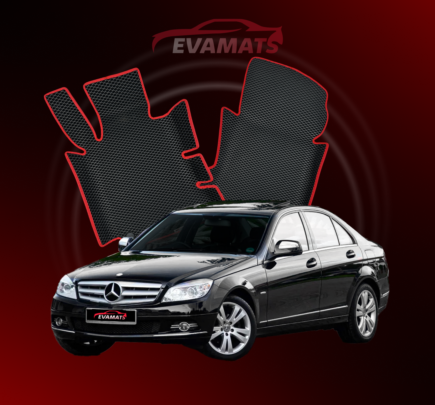 Автоковрики EVAMATS Mercedes-Benz C-class 3 покоління (W204) 2007–2014 СЕДАН