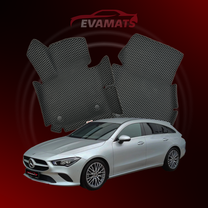 Коврики EVAMATS для Mercedes Benz CLA 2 gen (C118) Shooting Brake 2019-2024 года KOMBI