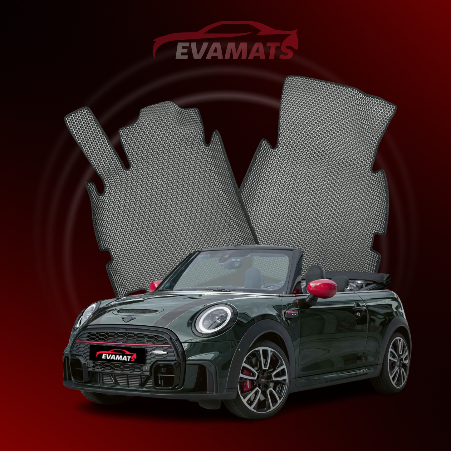 Автоковрики EVAMATS для Mini Cabrio JCW 3 покоління 2015-2025 р. КАБРІОЛЕТ