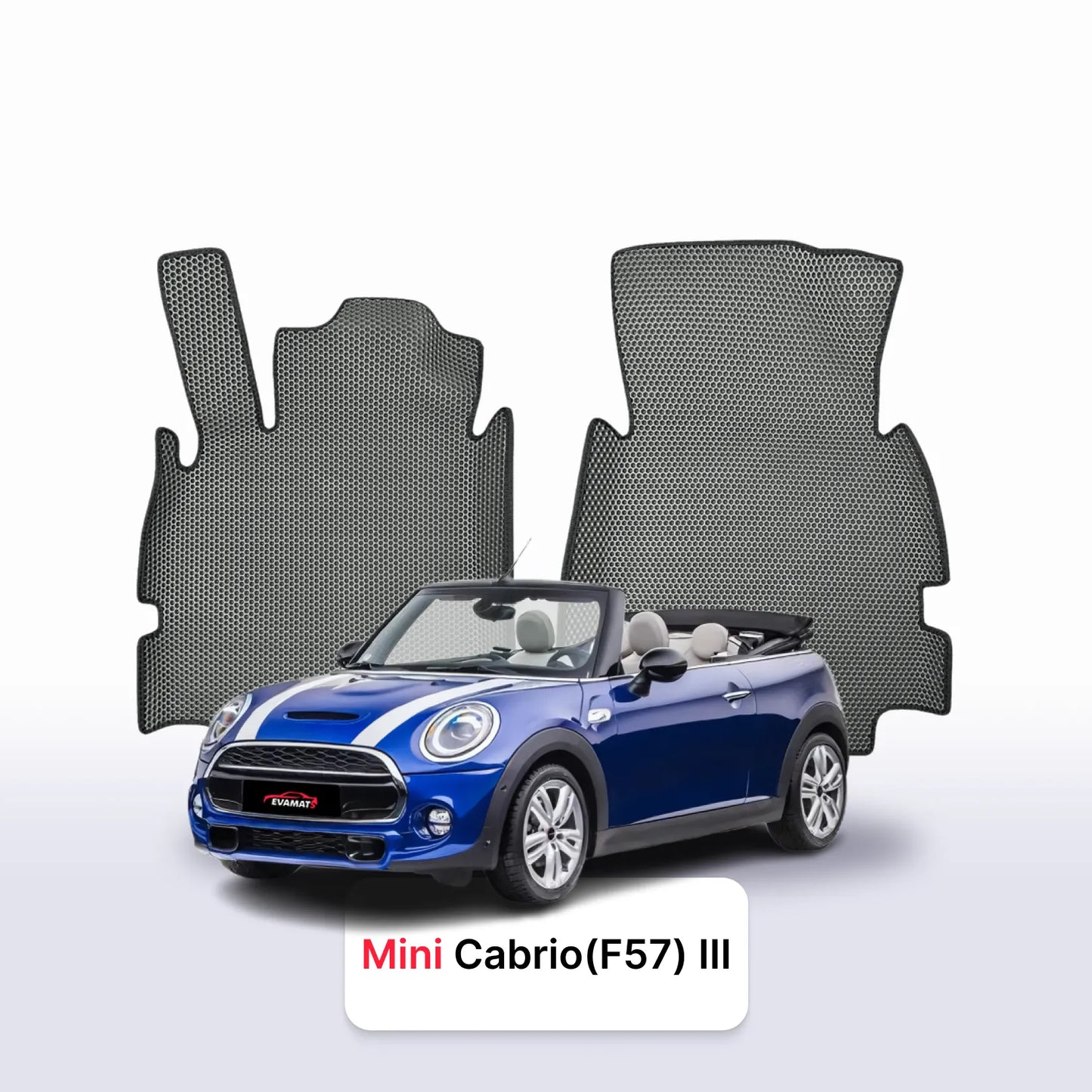 Коврики EVAMATS для Mini Cabrio JCW 3-го поколения 2015-2025 года выпуска КАБРИОЛЕТ