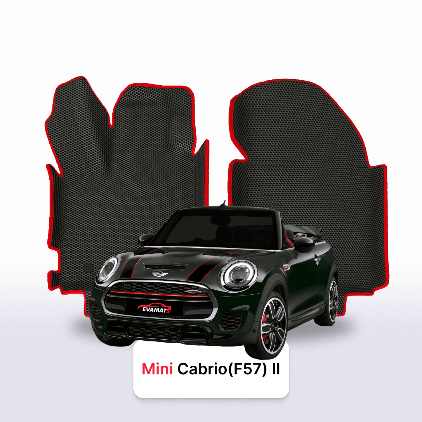 Автоковрики EVAMATS для Mini Cabrio(F57) 2 покоління 2010-2025 р.в. JCW CABRIOLET