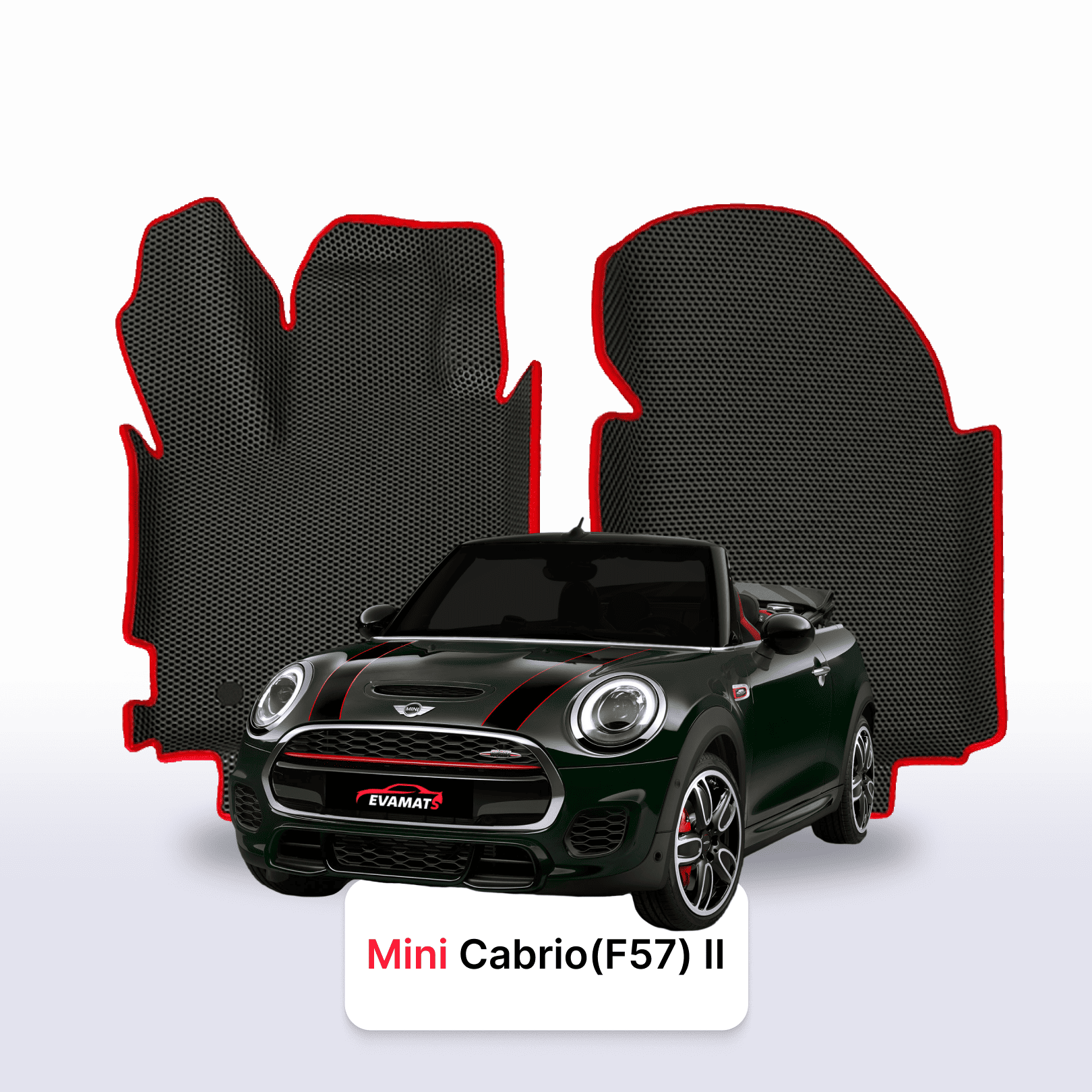 Автоковрики EVAMATS для Mini Cabrio(F57) 2 покоління 2010-2025 р.в. JCW CABRIOLET