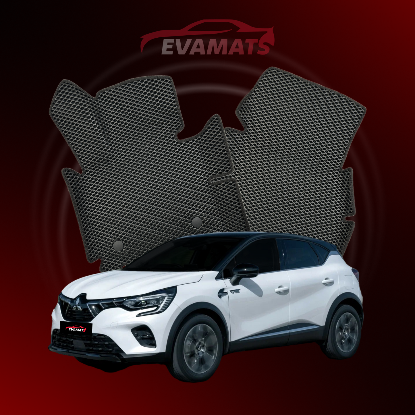 Dywaniki samochodowe EVAMATS do Mitsubishi ASX 2 gen 2023-2025 rok SUV