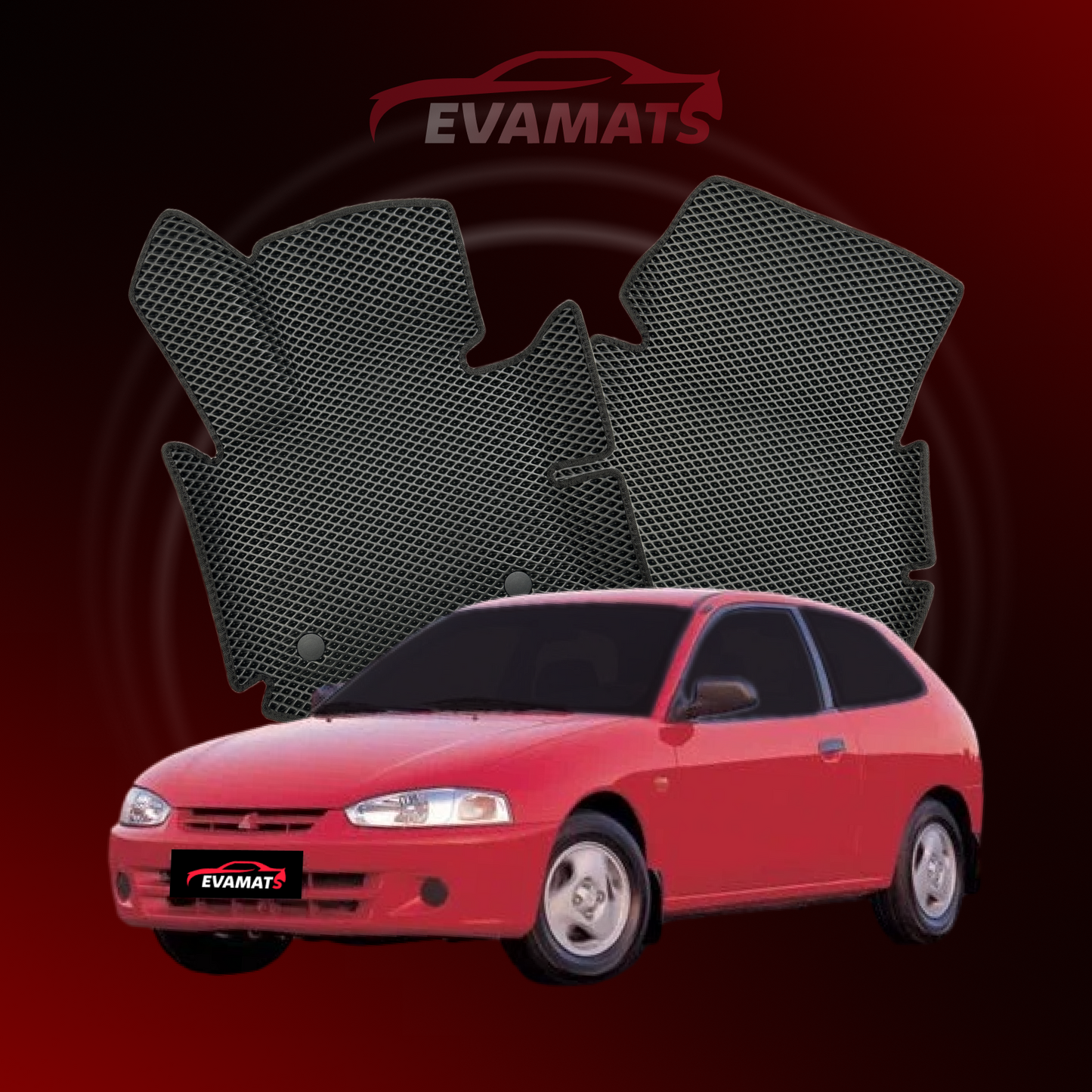 Автоковрики EVAMATS для Mitsubishi Colt(CJ) 5 gen 1995-2003 р.в. ХЕТЧБЕК 3 дв.