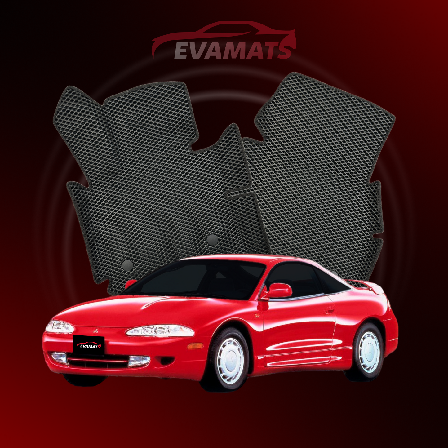 Dywaniki samochodowe 3D EVAMATS do Mitsubishi Eclipse 2 gen 1994-1999 rok COUPE