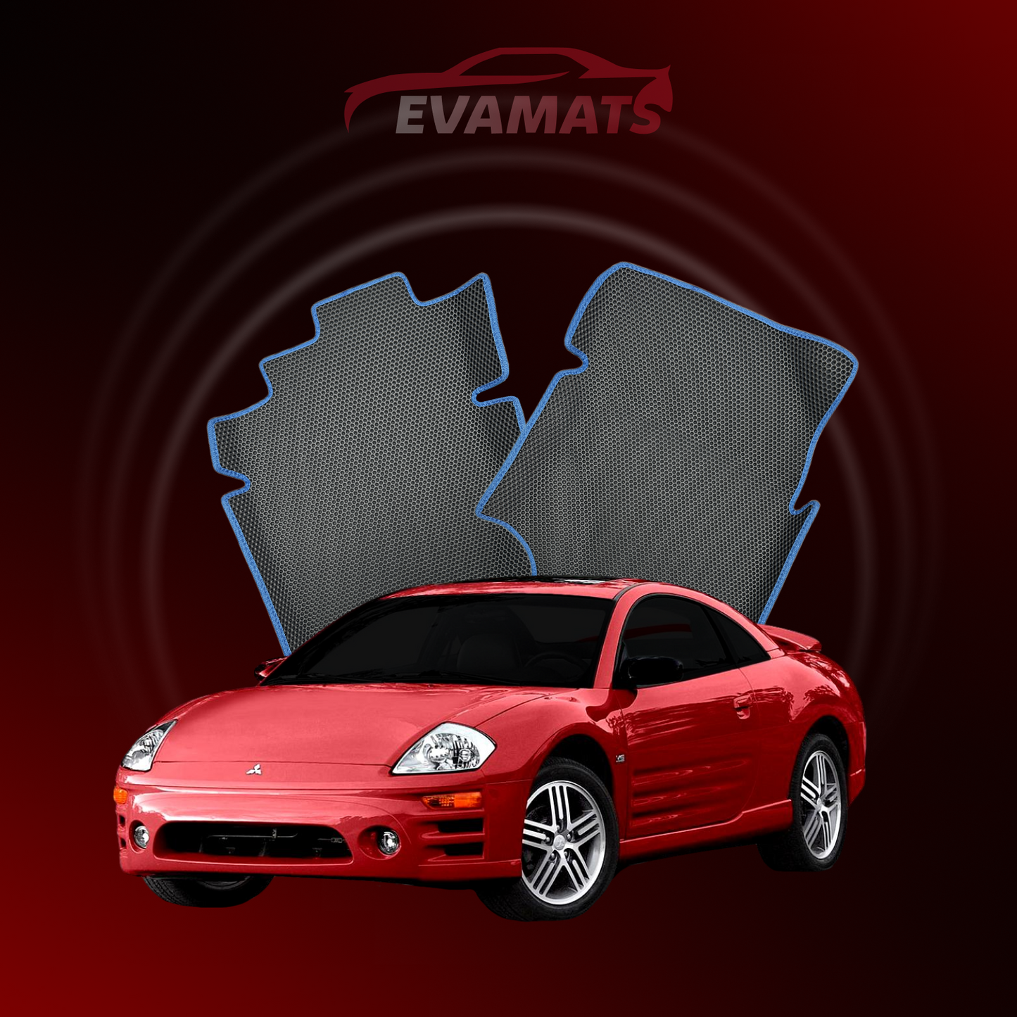 Коврики EVAMATS для Mitsubishi Eclipse 3 gen 1999-2005 года выпуска COUPE