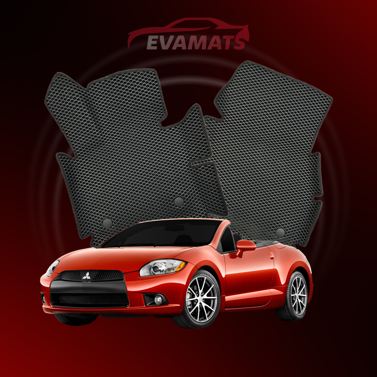 Автоковрики EVAMATS для Mitsubishi Eclipse 4th gen 2005-2011 CONVERTIBLE