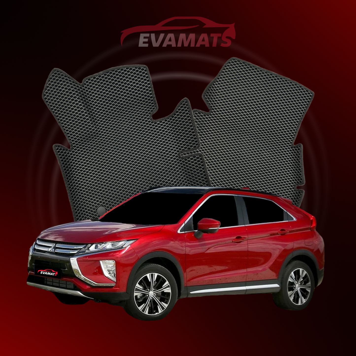 Коврики в салон EVAMATS для внедорожника Mitsubishi Eclipse Cross 1 gen 2017-2025 года выпуска