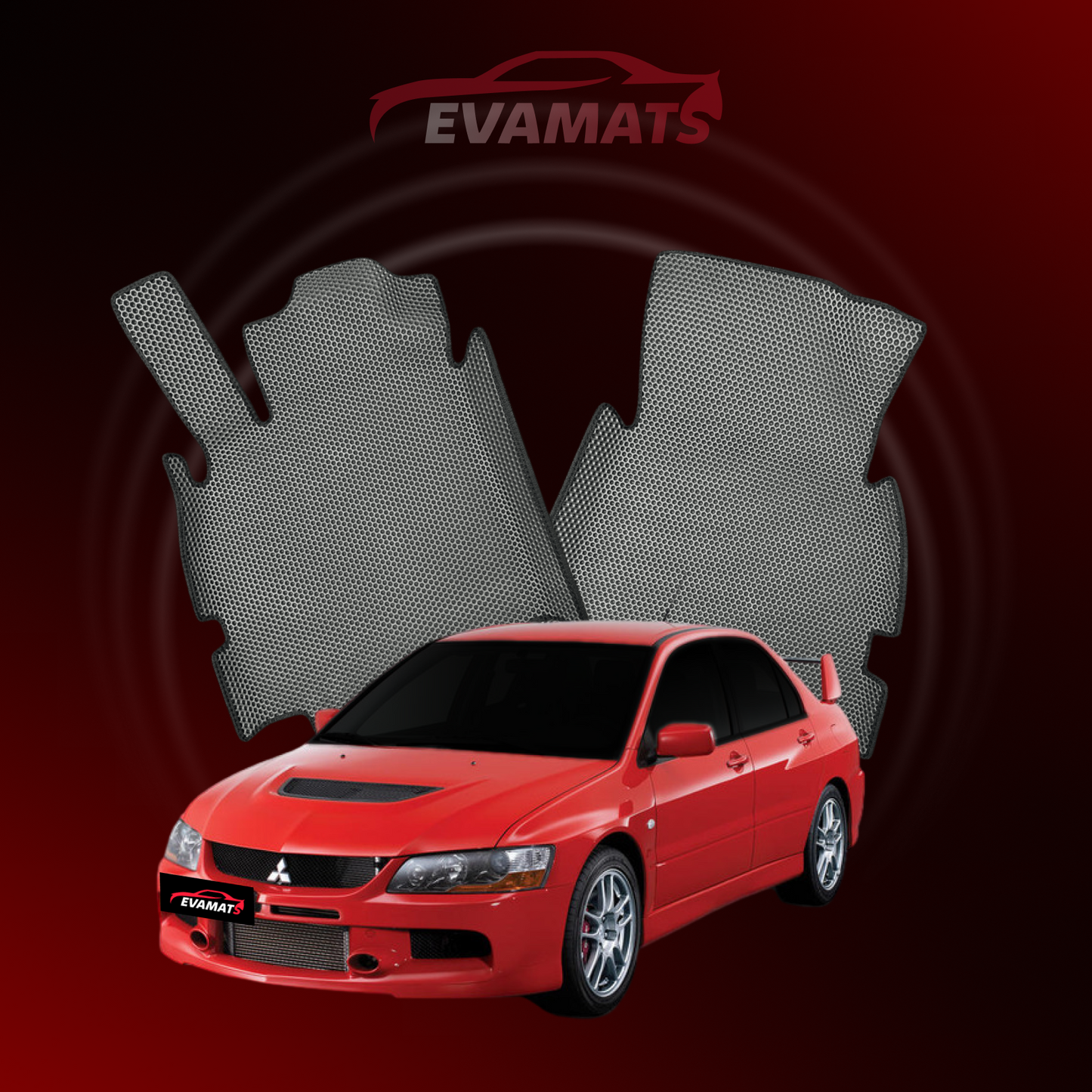 Dywaniki samochodowe EVAMATS do Mitsubishi Lancer Evolution 9 gen 2005-2007 rok SEDAN