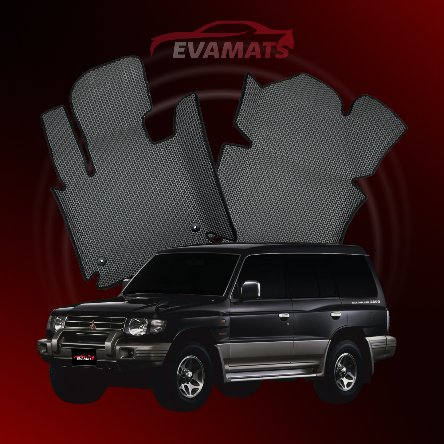 Dywaniki samochodowe EVAMATS do Mitsubishi Pajero 2 gen 1991-1999 rok SUV