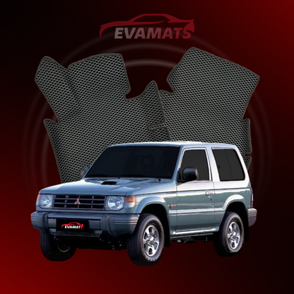 Dywaniki samochodowe EVAMATS do Mitsubishi Pajero 2 gen 1991-1999 rok SUV 3 drzwi