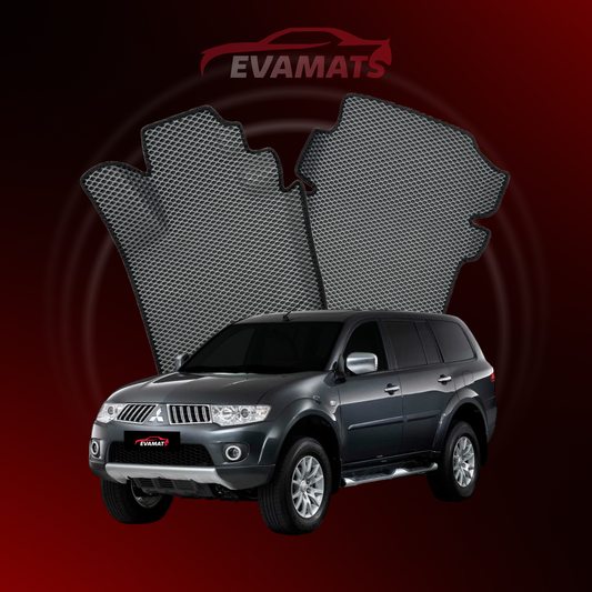 Автомобильные коврики EVAMATS для внедорожника Mitsubishi Pajero Sport 2 gen 2008-2016 года выпуска