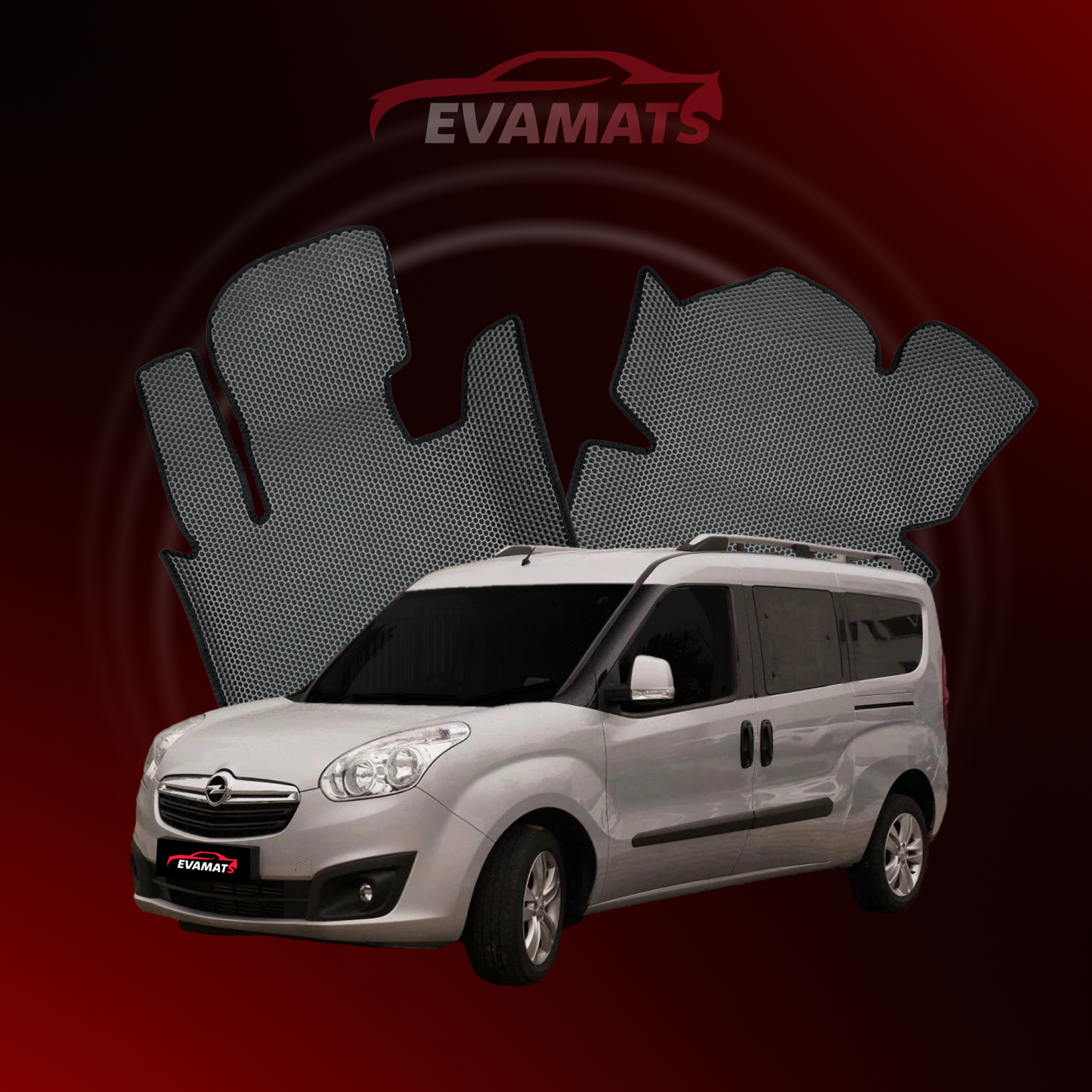 Коврики EVAMATS для Opel Combo D 3-го поколения 2011-2017 г.в. МИНИВЭН LWB