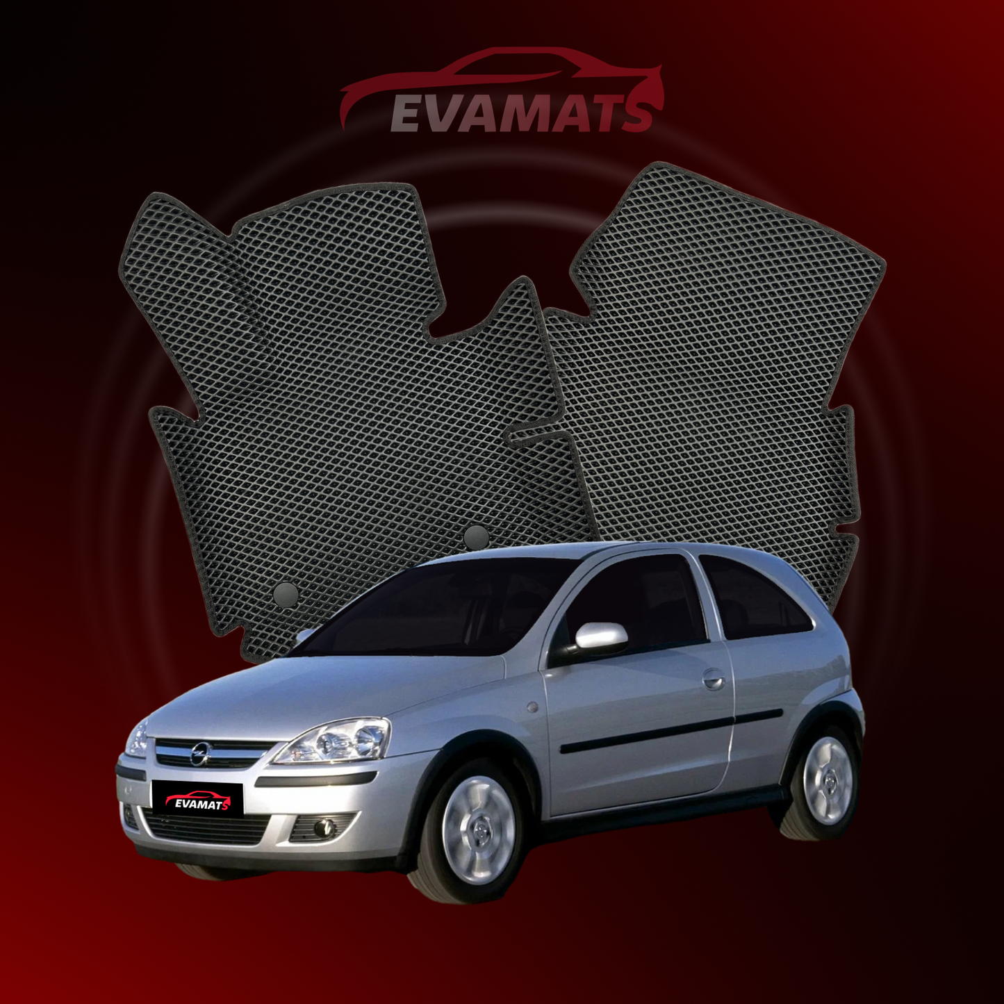 Автоковрики EVAMATS для Opel Corsa C 3 gen 2000-2006 р.в. ХЭТЧБЕК 3 дв.