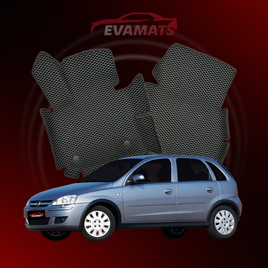 Dywaniki samochodowe EVAMATS do Opel Corsa C 3 gen 2000-2006 rok HATCHBACK 5 drzwi