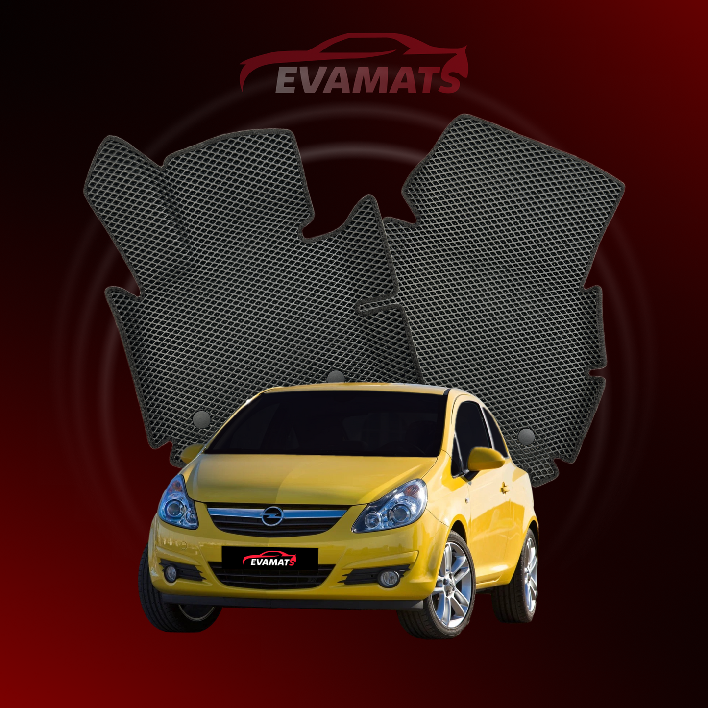 Коврики в салон EVAMATS для Opel Corsa D 4 gen 2006-2014 г.в. Хэтчбек 3 двери