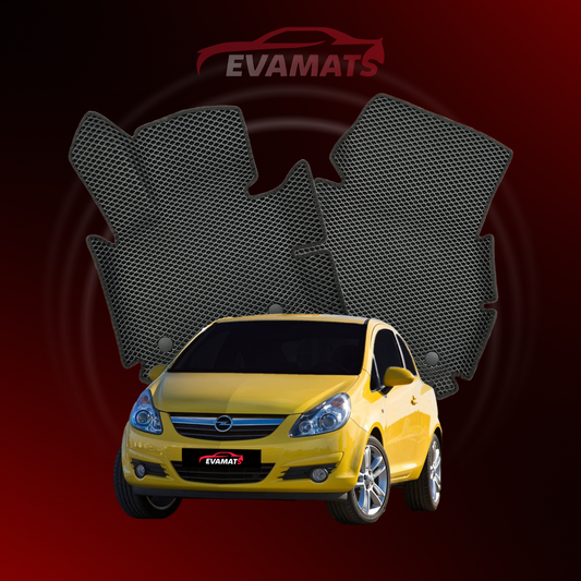 Dywaniki samochodowe EVAMATS do Opel Corsa D 4 gen 2006-2014 rok Hatchback 3 drzwi
