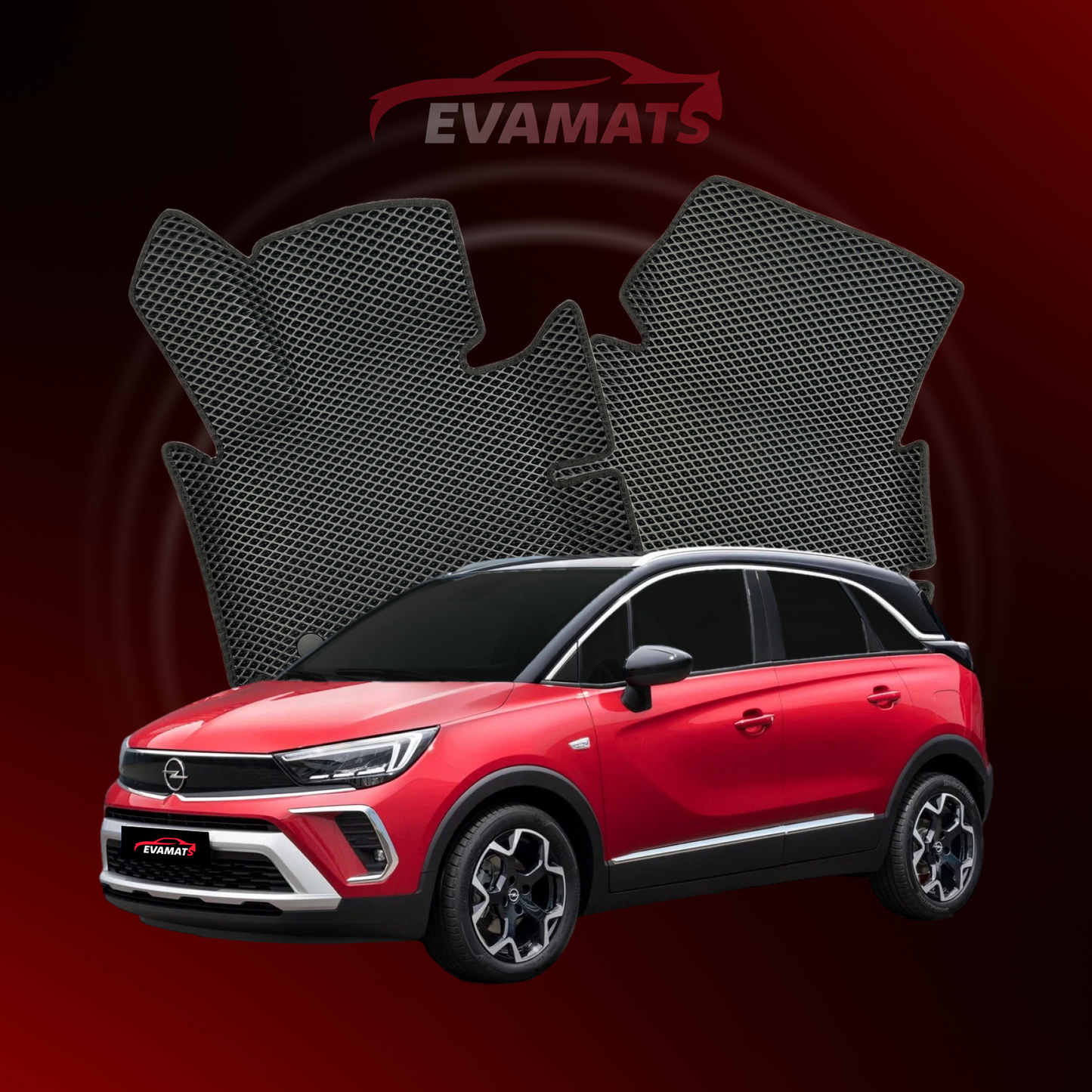 Dywaniki samochodowe EVAMATS do Opel Crossland X 1 gen 2017-2025 rok SUV