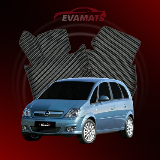 Dywaniki samochodowe EVAMATS do Opel Meriva A 1 gen 2003-2010 rok MINIVAN