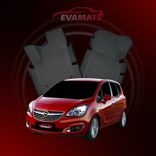 Dywaniki samochodowe 3D EVAMATS do Opel Meriva B 2 gen 2010-2018 rok MINIVAN