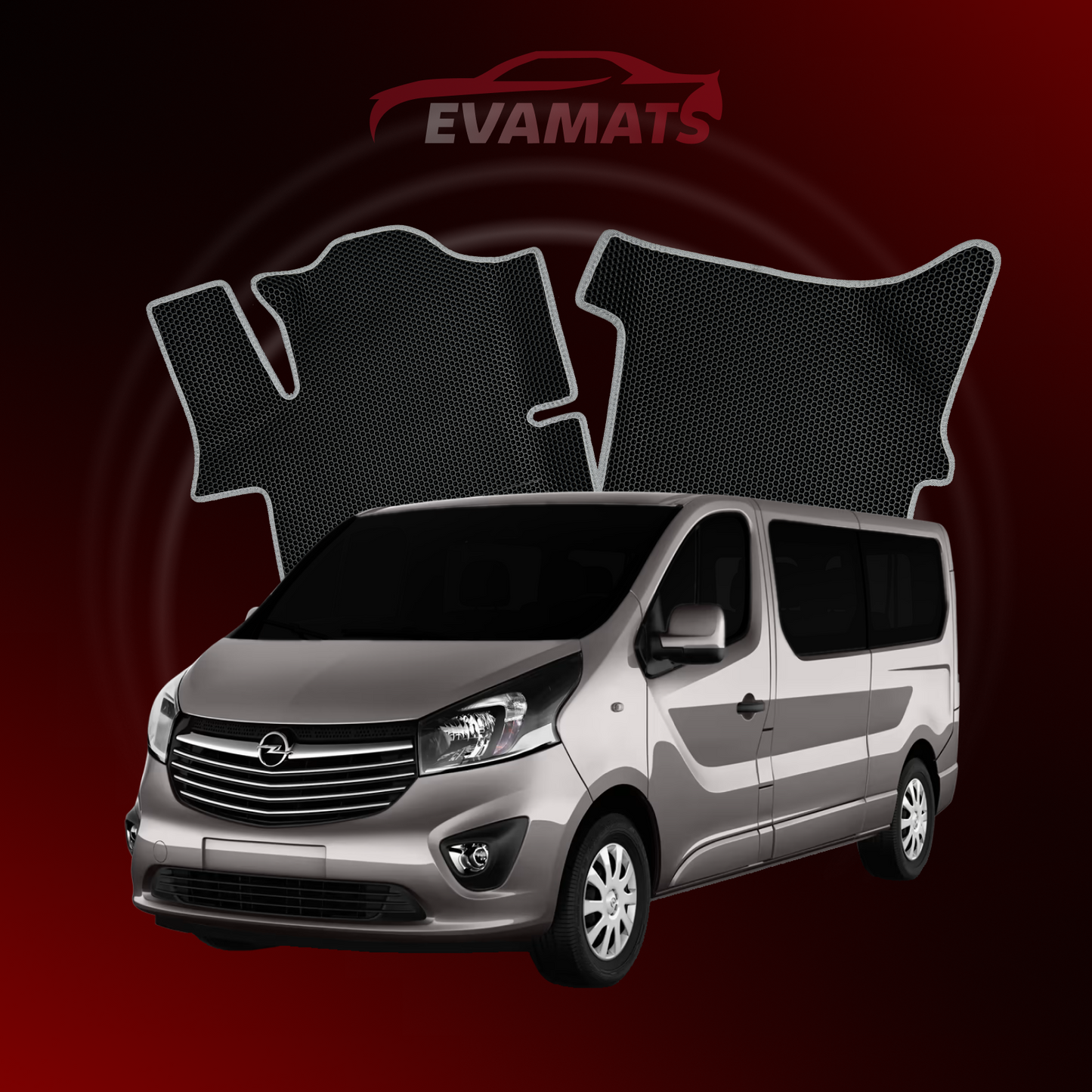 Dywaniki samochodowe 3D EVAMATS do Opel Vivaro B 2 gen 2014-2019 rok MINIVAN LONG