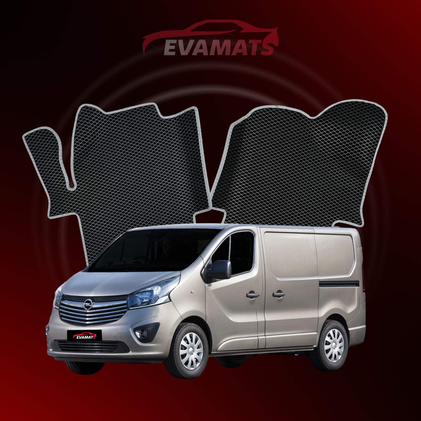 Автоковрики EVAMATS для Opel Vivaro B 2 покоління 2014-2019 р.в. VAN