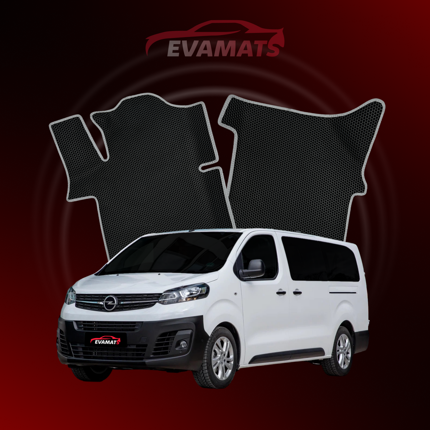 Dywaniki samochodowe EVAMATS do Opel Vivaro C 3 gen 2019-2023 rok MINIVAN