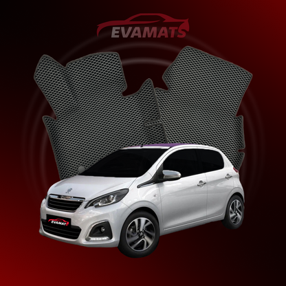 Dywaniki samochodowe 3D EVAMATS do Peugeot 108 1 gen 2014-2021 rok HATCHBACK 5 drzwi