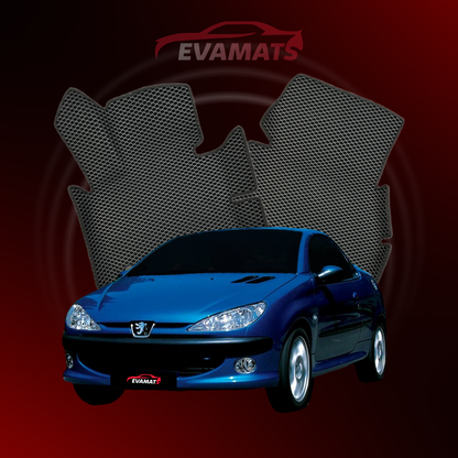 Dywaniki samochodowe 3D EVAMATS do Peugeot 206(MT) 1 gen 1998-2012 rok KABRIOLET