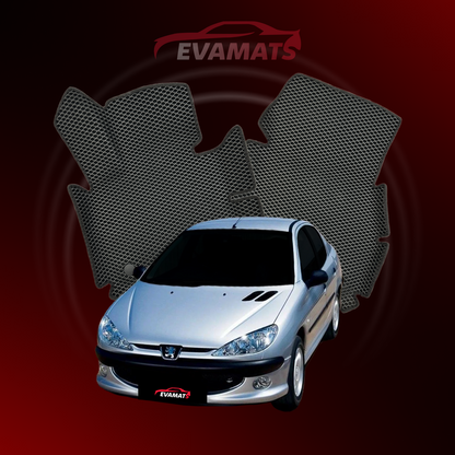 Dywaniki samochodowe 3D EVAMATS do Peugeot 206(MT) 1 gen 1998-2012 rok SEDAN