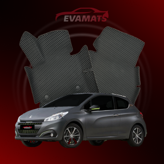 Dywaniki samochodowe EVAMATS do Peugeot 208(MT) 1 gen 2012-2019 rok HATCHBACK 3 drzwi