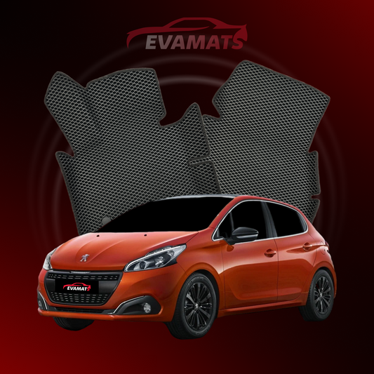 Dywaniki samochodowe EVAMATS do Peugeot 208(MT) 1 gen 2012-2019 rok HATCHBACK 5 drzwi