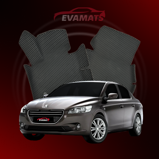 Dywaniki samochodowe EVAMATS do Peugeot 301(MT) 1 gen 2012-2023 rok SEDAN