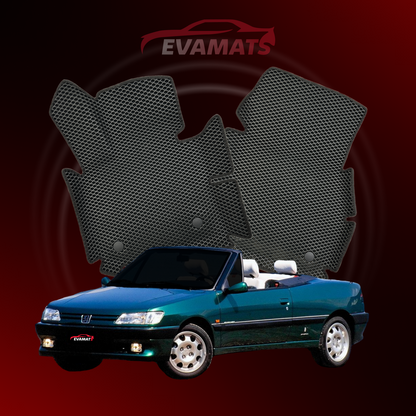 Dywaniki samochodowe 3D EVAMATS do Peugeot 306(MT) 1 gen 1993-2002 rok KABRIOLET