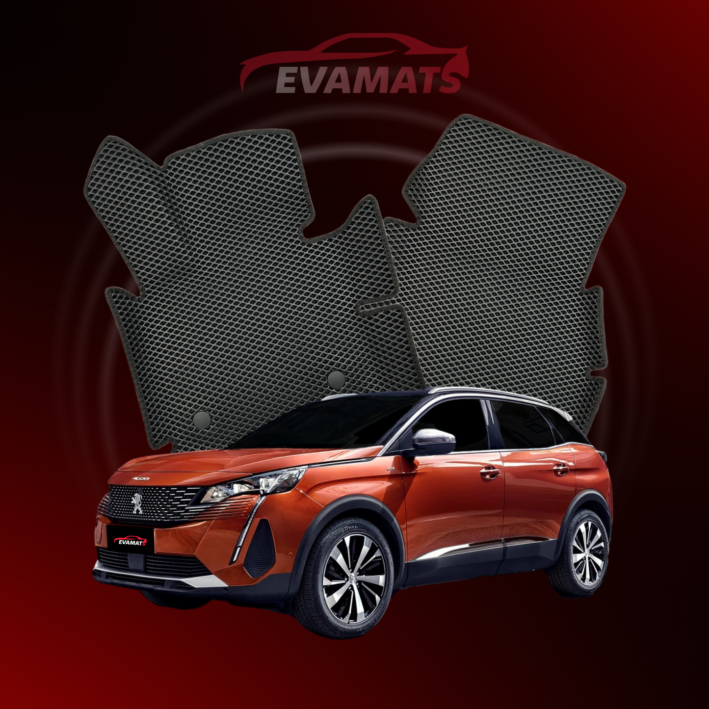 Dywaniki samochodowe 3D EVAMATS do Peugeot 4008(AT) 2 gen 2016-2024 rok SUV