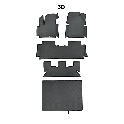 Dywaniki samochodowe 3D EVAMATS do Peugeot 5008(AT) 2 gen 2017-2024 rok SUV