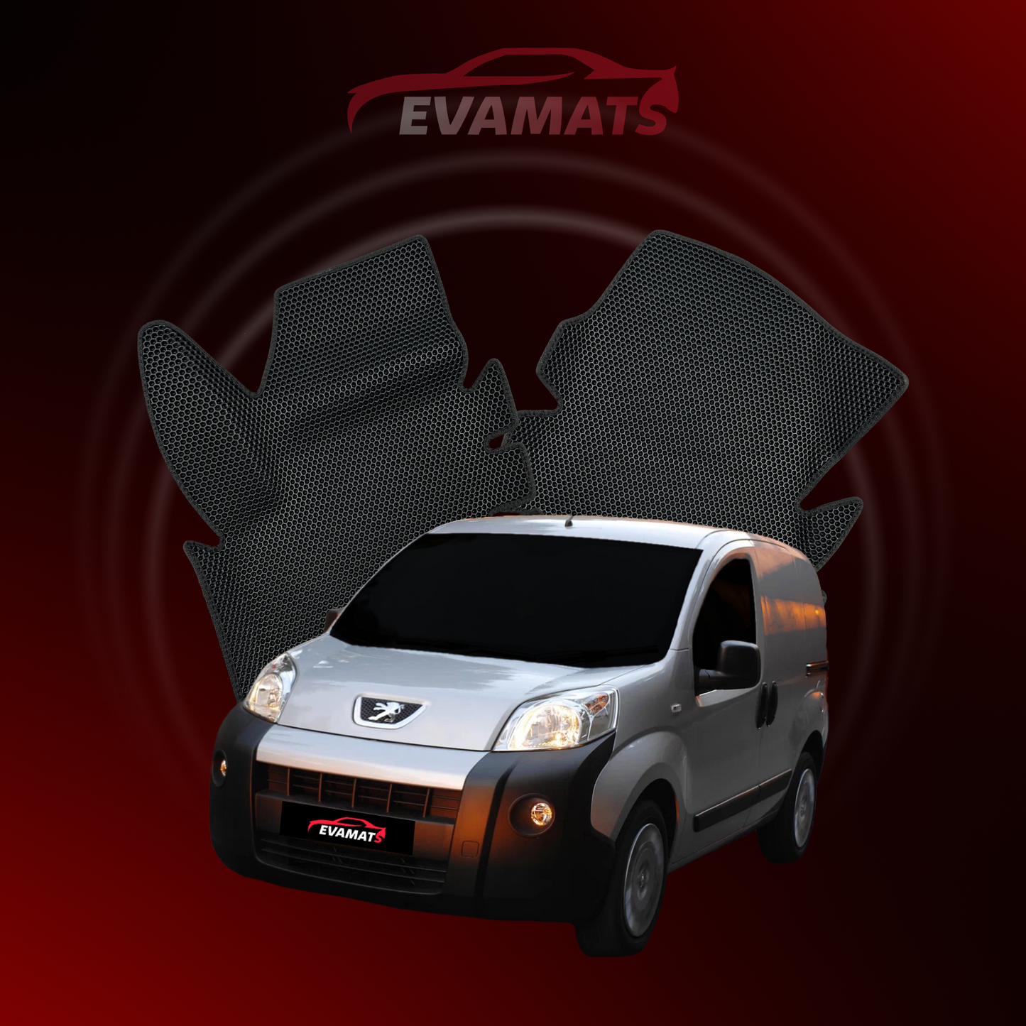 Dywaniki samochodowe 3D EVAMATS do Peugeot Bipper 1 gen 2008-2018 rok VAN