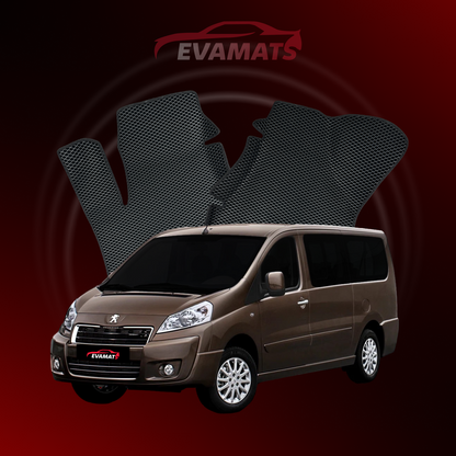 Dywaniki samochodowe 3D EVAMATS do Peugeot Expert(MT) 2 gen 2007-2016 rok MINIVAN LONG