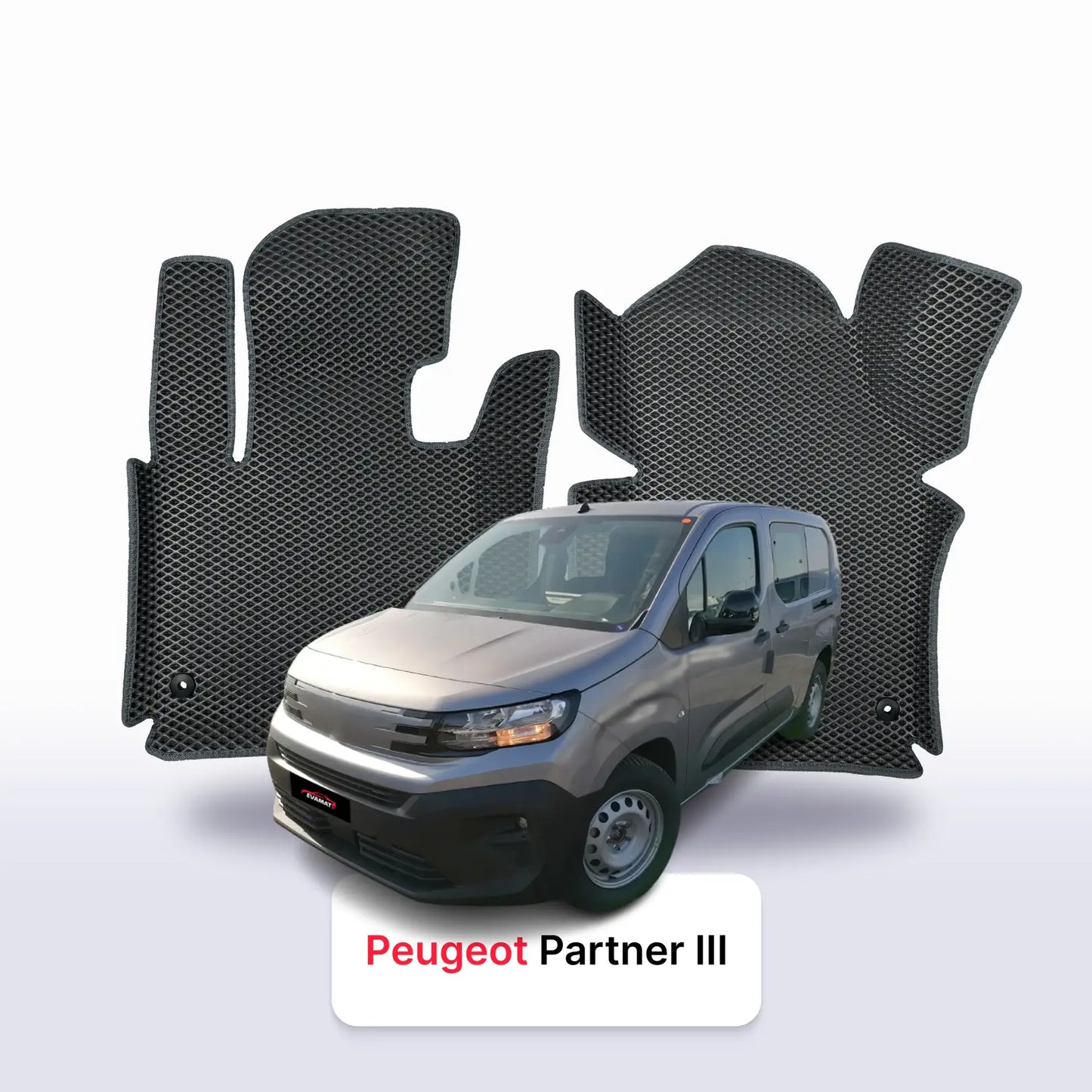 Автоковрики EVAMATS для Peugeot Partner(MT) 2 покоління 2008-2018 МІНІВЕН
