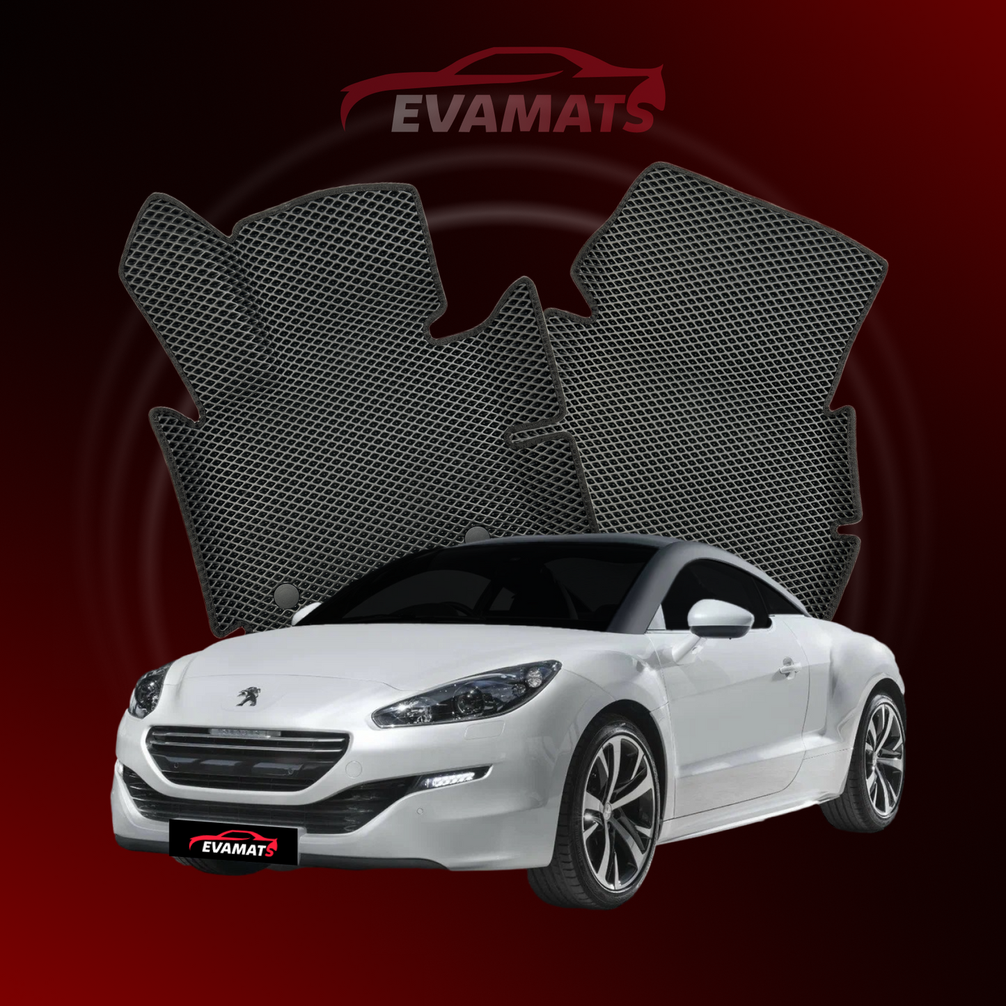 Dywaniki samochodowe 3D EVAMATS do Peugeot RCZ(AT) 1 gen 2010-2015 rok COUPE