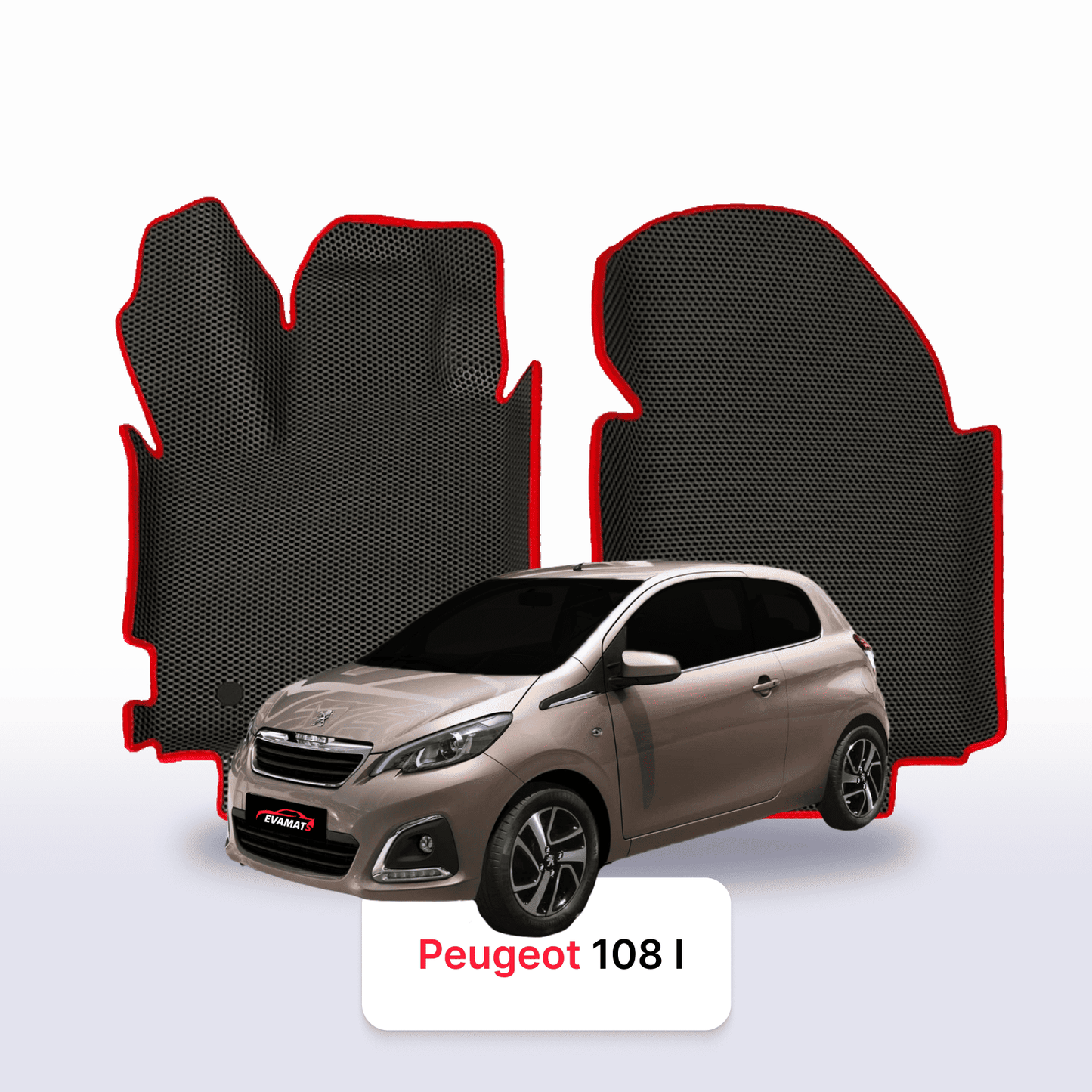 EVA Dywaniki samochodowe od EVA MATS 3D do Peugeot 108 1 gen 2014-2021 rok HATCHBACK 3 drzwi