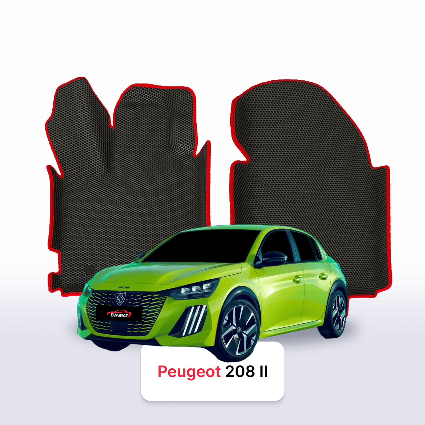 EVA Dywaniki samochodowe od EVA MATS 3D do Peugeot 208(AT) 2 gen 2019-2028 rok Hatchback 5 drzwi BENZYNA