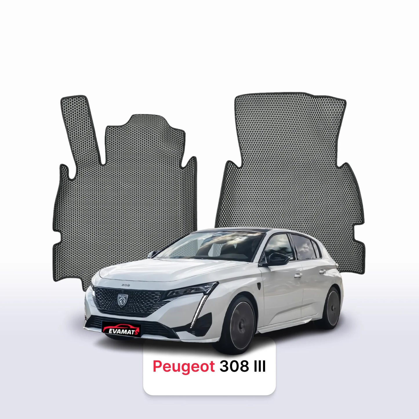 EVA Dywaniki samochodowe od EVA MATS 3D do Peugeot 308(MT) 3 gen 2021-2028 rok Hatchback BENZYNA