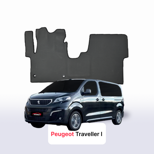 Коврики EVAMATS для Peugeot Traveller 1-го поколения 2016-2025 года выпуска МИНИВЭН LONG