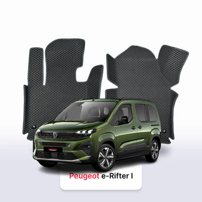 Коврики EVAMATS для Peugeot Rifter(MT) 1-го поколения 2018-2025 года МИНИВЭН