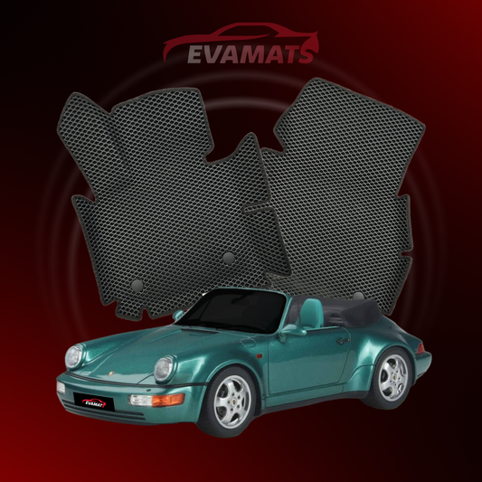 Dywaniki samochodowe 3D EVAMATS do Porsche 911(964) 3 gen 1988-1994 rok KABRIOLET