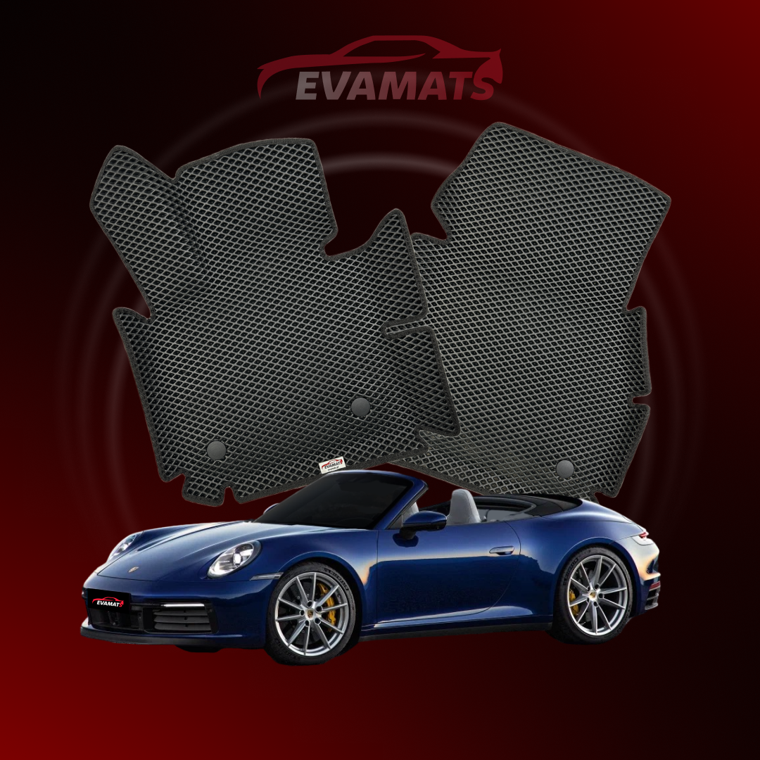 Dywaniki samochodowe 3D EVAMATS do Porsche 911(992) 8 gen 2018-2025 rok KABRIOLET