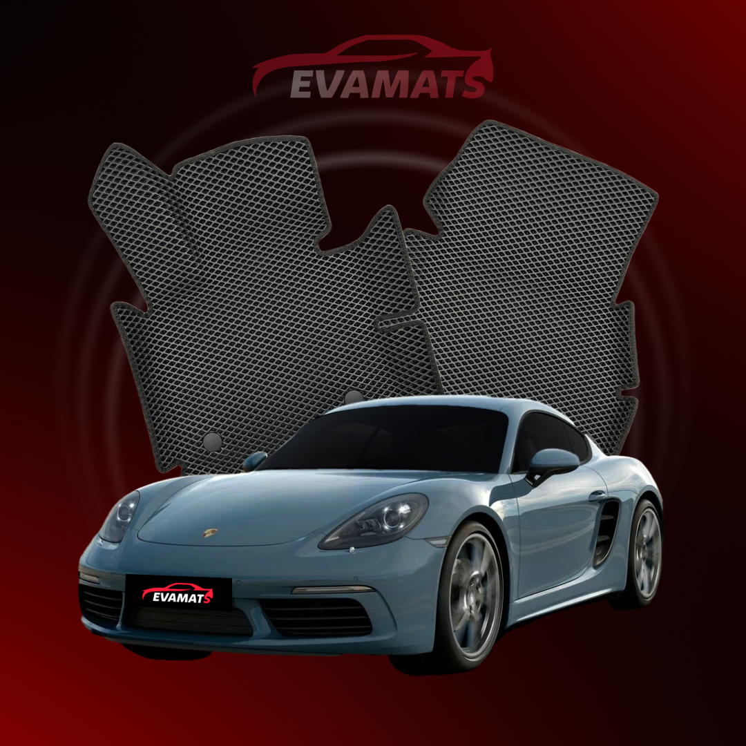 Коврики EVAMATS для Porsche Cayman 718 (982) 3 поколения 2016-2025 года выпуска COUPE